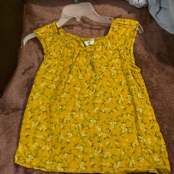 Yellow Floral Top (L10/12 girls) - Picture 1 of 1